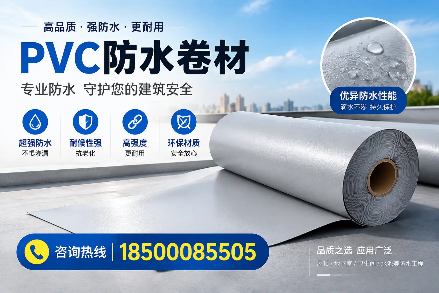 阜新地区pvc防水卷材的市场现状与发展趋势